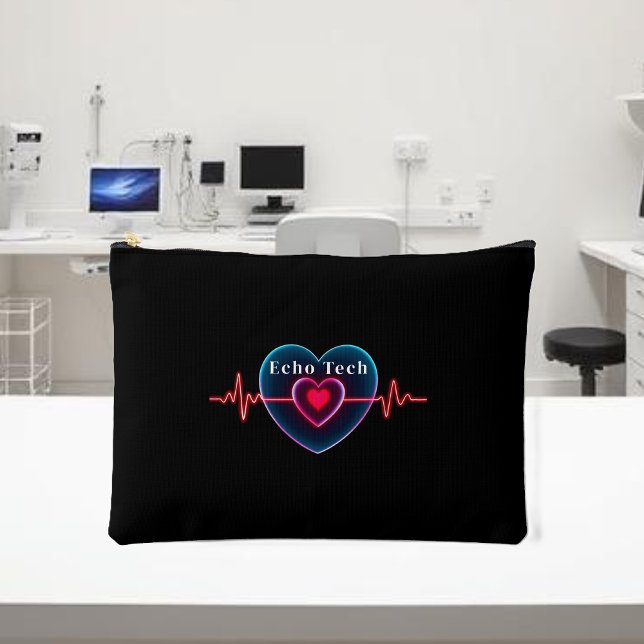 Bolsito Accesorio Grande Tecnología de Echo | latido | EKG (Echo tech _ Heartbeat _ EKG Accessory Pouch )