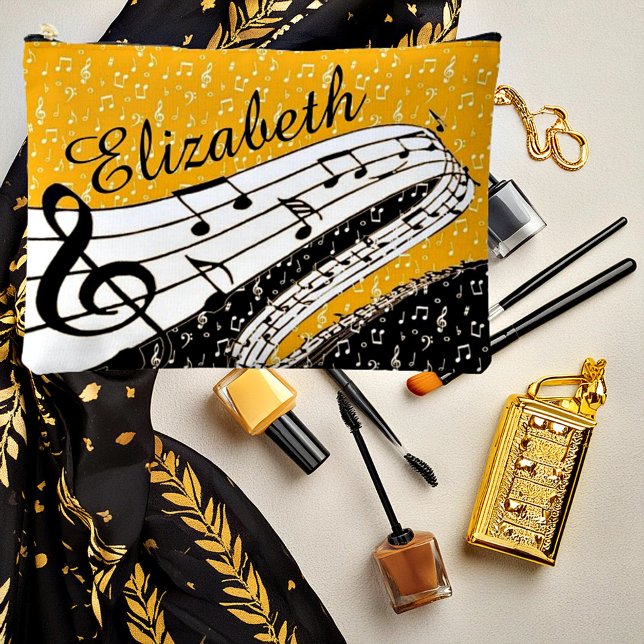 Bolsito Accesorio Grande Tema musical de oro personalizado (Subido por el creador)