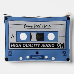 Bolsito Accesorio Grande Texto del personalizado de cinta de cassette