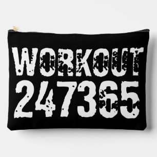 Bolsito Accesorio Grande Texto grabado y desgastado Workout 247365 white