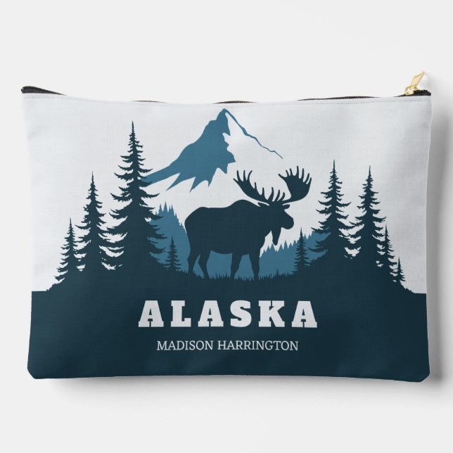 Bolsito Accesorio Grande Texto personalizado ALASKA (Reverso )