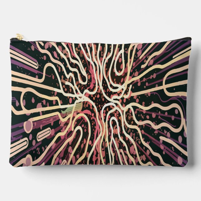 Bolsito Accesorio Grande Textura a rayas (Anverso)