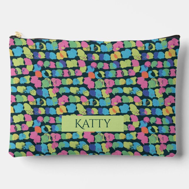 Bolsito Accesorio Grande Textura abstracta. (Anverso)