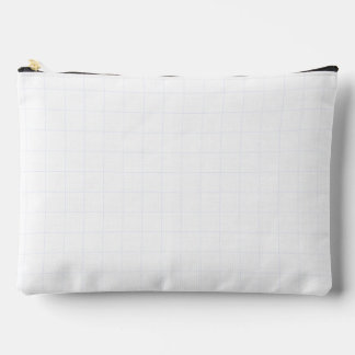 Bolsito Accesorio Grande Textura de cuadrícula blanca minimalista personali