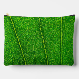 Bolsito Accesorio Grande Textura de hoja verde abstracta