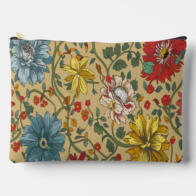 Bolsito Accesorio Grande Textura de las flores (Anverso)