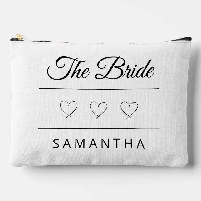 Bolsito Accesorio Grande The Bride Personalized Wedding Design (Anverso)