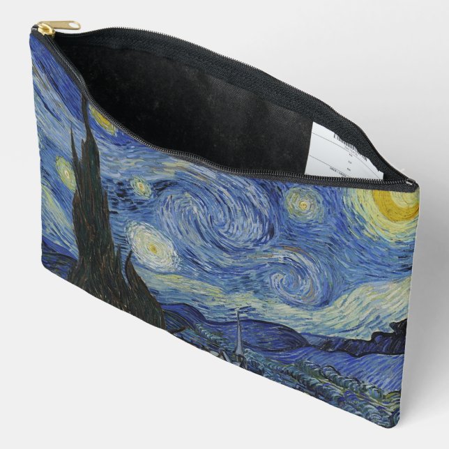 Bolsito Accesorio Grande The Starry Night by Van Gogh  (Abierto)