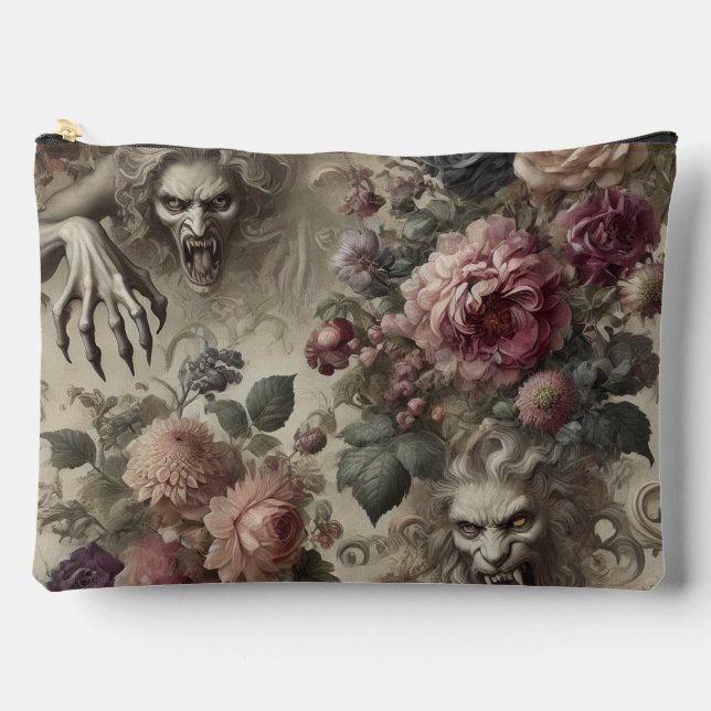 Bolsito Accesorio Grande Tiene grilletes - retrato victoriano gótico (Anverso)