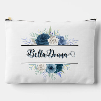 Bolsito Accesorio Grande Tipografía Bella Rosa Azul Agrega Tu Nombre
