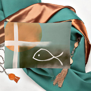 Bolsito Accesorio Grande Tonos terrestres cruces y arte minimalista de pece