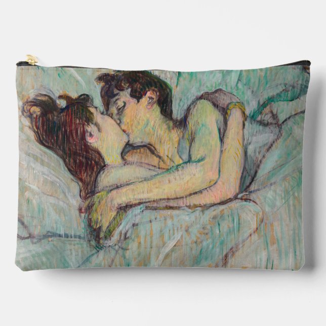 Bolsito Accesorio Grande Toulouse-Lautrec - En La Cama, El Beso (Anverso)