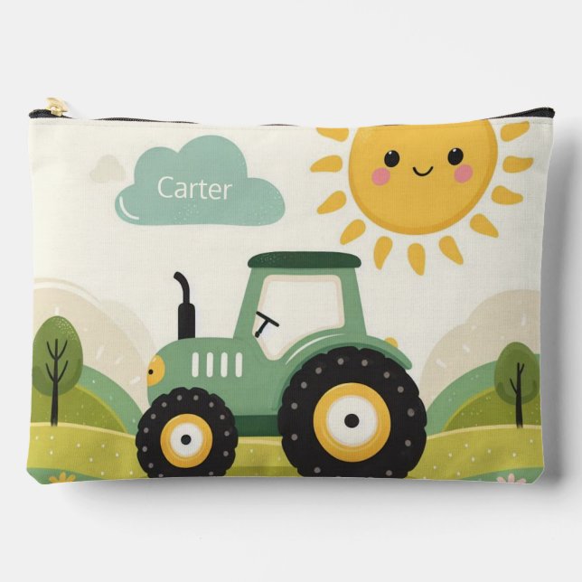 Bolsito Accesorio Grande Tractor/granja personalizado (Anverso)