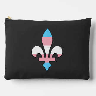 Bolsito Accesorio Grande Transgender pride fleur-de-lis