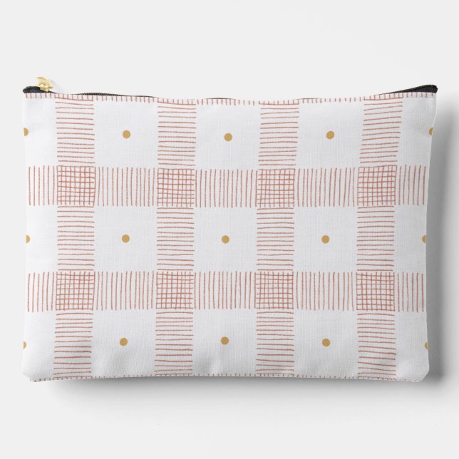 Bolsito Accesorio Grande Trazos de lápiz de papel (Anverso)