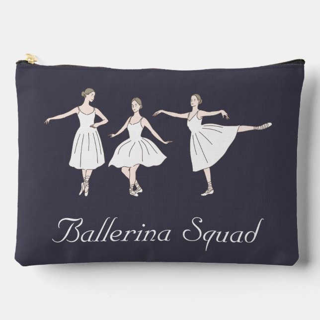 Bolsito Accesorio Grande Tres bailarinas cutas (Anverso)