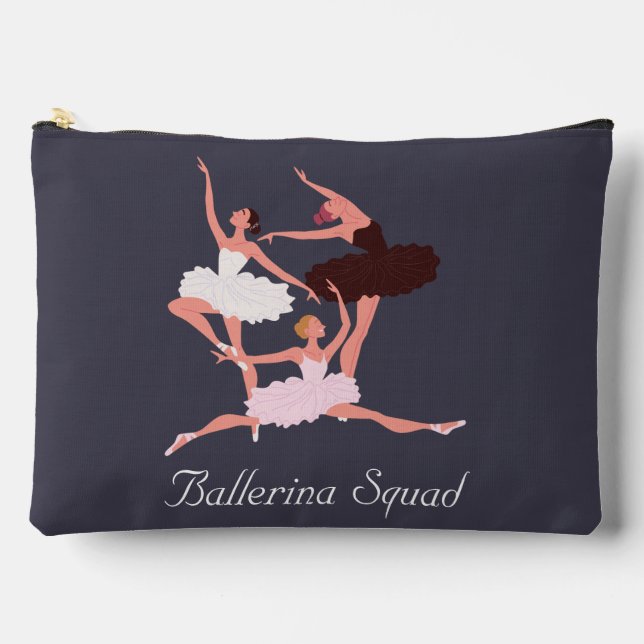 Bolsito Accesorio Grande Tres bailarinas lindas  (Anverso)