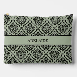 Bolsito Accesorio Grande Tribu de la Novia Damask Verde Salvia para la Fies