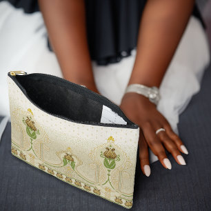 Bolsito Accesorio Grande Tulipanes Art Nouveau Alternativos A Las Agujas De