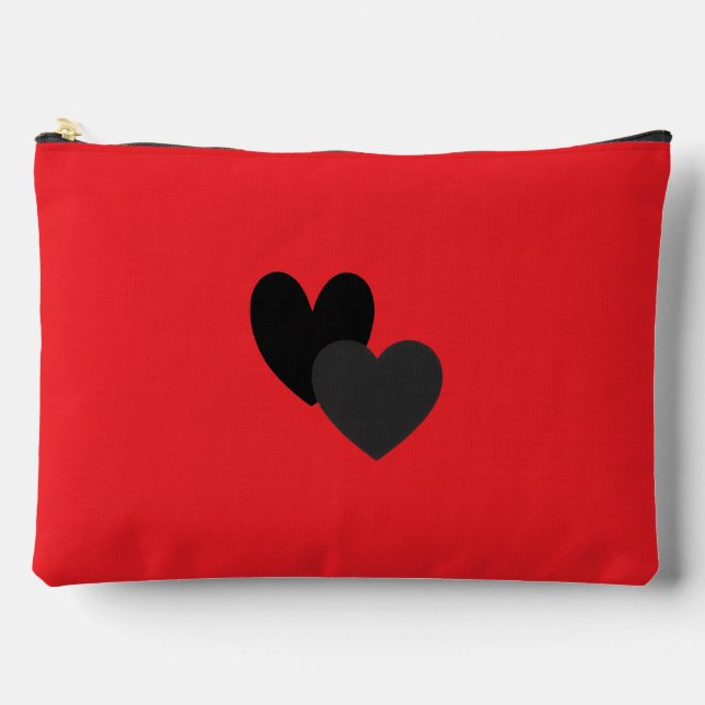 Bolsito Accesorio Grande Two Hearts Large (Anverso)