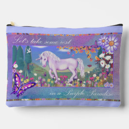 Bolsito Accesorio Grande Un paraíso morado