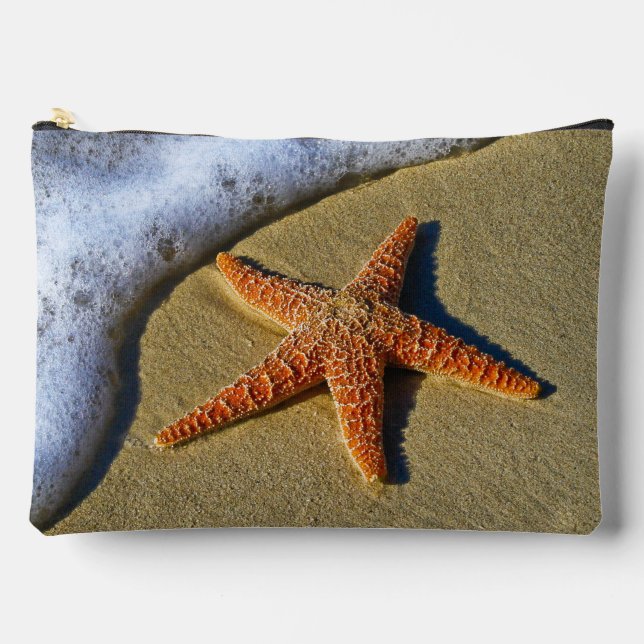 Bolsito Accesorio Grande Un pez estrella en la playa (Anverso)