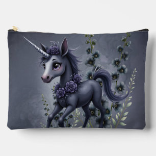 Bolsito Accesorio Grande Unicornio estilizado en esplendor floral.
