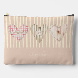 Bolsito Accesorio Grande Valentine Cute corazones personalizados Rosa retro