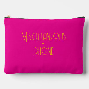 Bolsito Accesorio Grande Varios + Phone Hot Pink