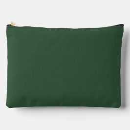 Bolsito Accesorio Grande Verde Esmeralda Oscuro Color Sólido