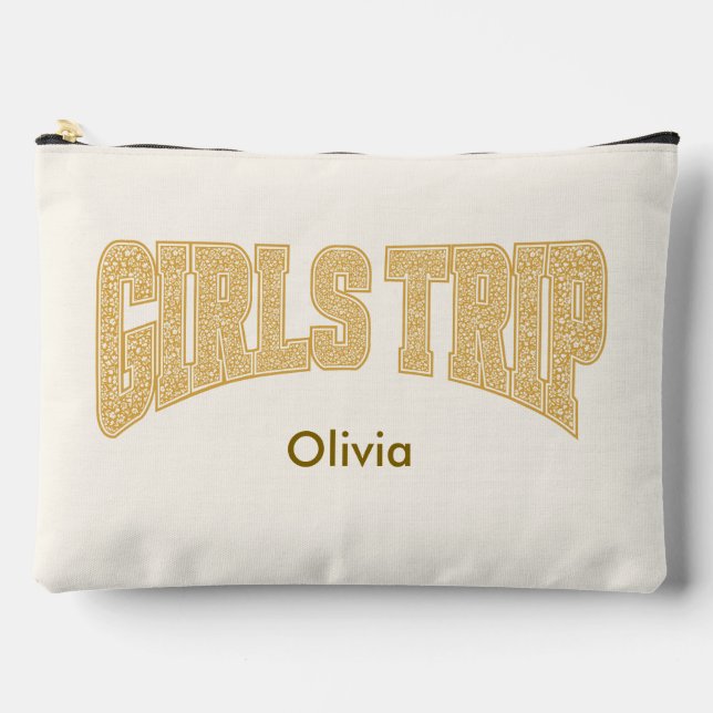 Bolsito Accesorio Grande VIAJE DE CHICAS Verano Universitario Atardecer Flo (Anverso)