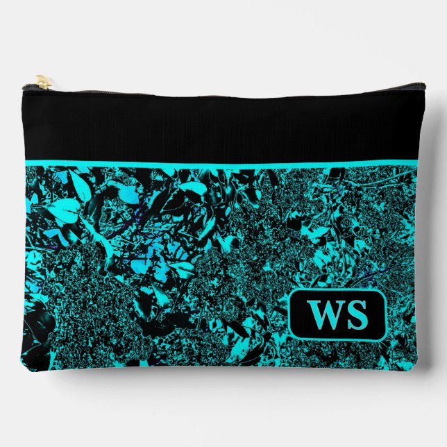Bolsito Accesorio Grande Vibrant Teal Cosmetic Pouch (Anverso)