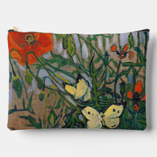 Bolsito Accesorio Grande Vincent van Gogh - Mariposas y Amapolas