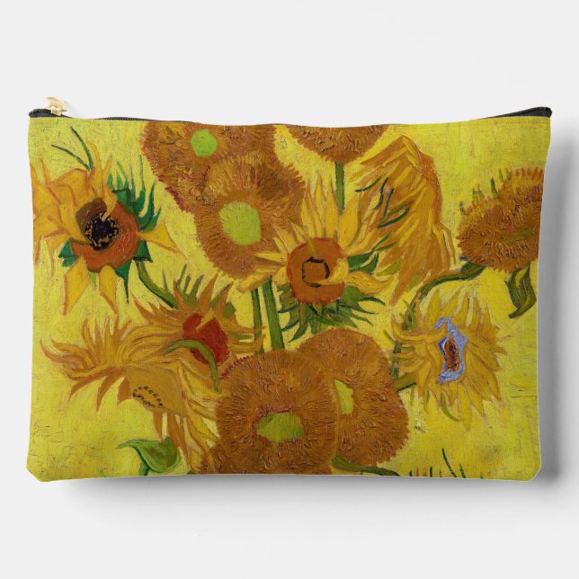 Bolsito Accesorio Grande Vincent van Gogh - Vase con quince girasoles (Anverso)