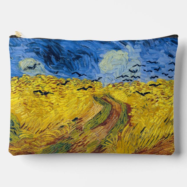 Bolsito Accesorio Grande Vincent van Gogh - Wheatfield con cuervos (Anverso)