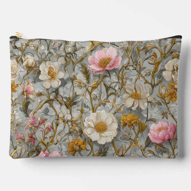 Bolsito Accesorio Grande Vintage Floral Garden (Anverso)