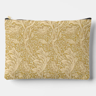 Bolsito Accesorio Grande Vintage William Morris Arcadia Gold Sin Costuras