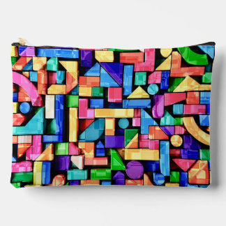 Bolsito Accesorio Grande Vivid Geometric Flow