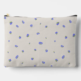 Bolsito Accesorio Grande Warm Stone Japanese Gentian Floral Pattern