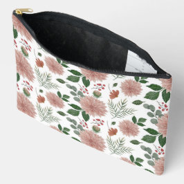 Bolsito Accesorio Grande Watercolor Eucalyptus Leaf Floral