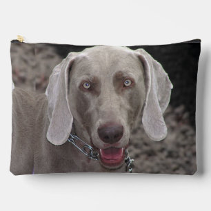 Bolsito Accesorio Grande Weimaraner de chocolate