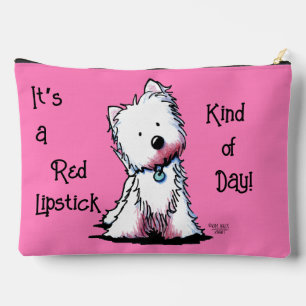 Bolsito Accesorio Grande Westie con labial rojo
