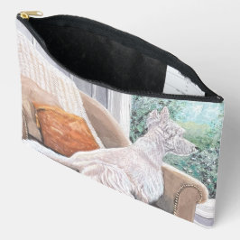 Bolsito Accesorio Grande Westie Mirando hacia fuera una ventana