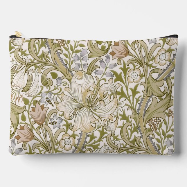 Bolsito Accesorio Grande William Morris Golden Lily Garden Flower Classic (Anverso)