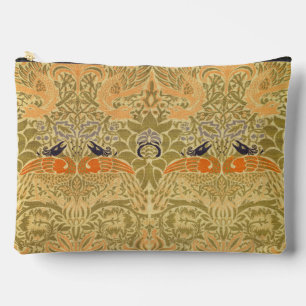 Bolsito Accesorio Grande William Morris Peacock Dragon Artesanía Vintage