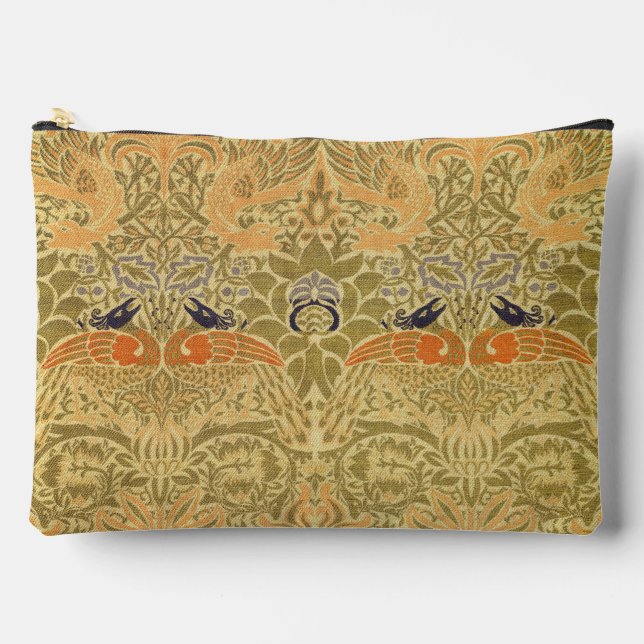 Bolsito Accesorio Grande William Morris Peacock & Dragon Arts & Crafts (Anverso)