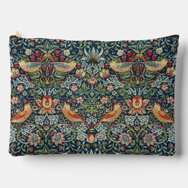 Bolsito Accesorio Grande William Morris Strawberry Thief (Anverso)