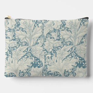 Bolsito Accesorio Grande William Morris Wallflower damasco azul floral