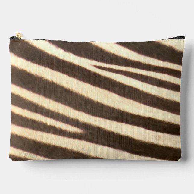 Bolsito Accesorio Grande Zebra Print Cut Sew Small Accessory Pouch (Anverso)