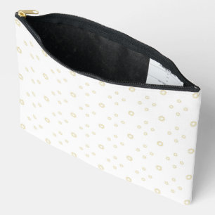Bolsito Accesorio Grande Zinnia dorada blanca del sol